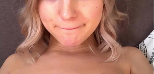  Steamy teenie rubs wet quim until she is having orgasm